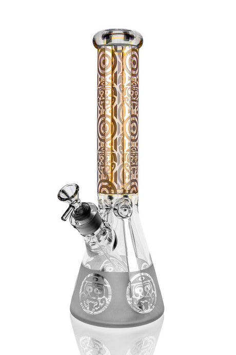 Tribal Head Etched Bong | CALIBEAR | Top of the Galaxy Smoke Shop.