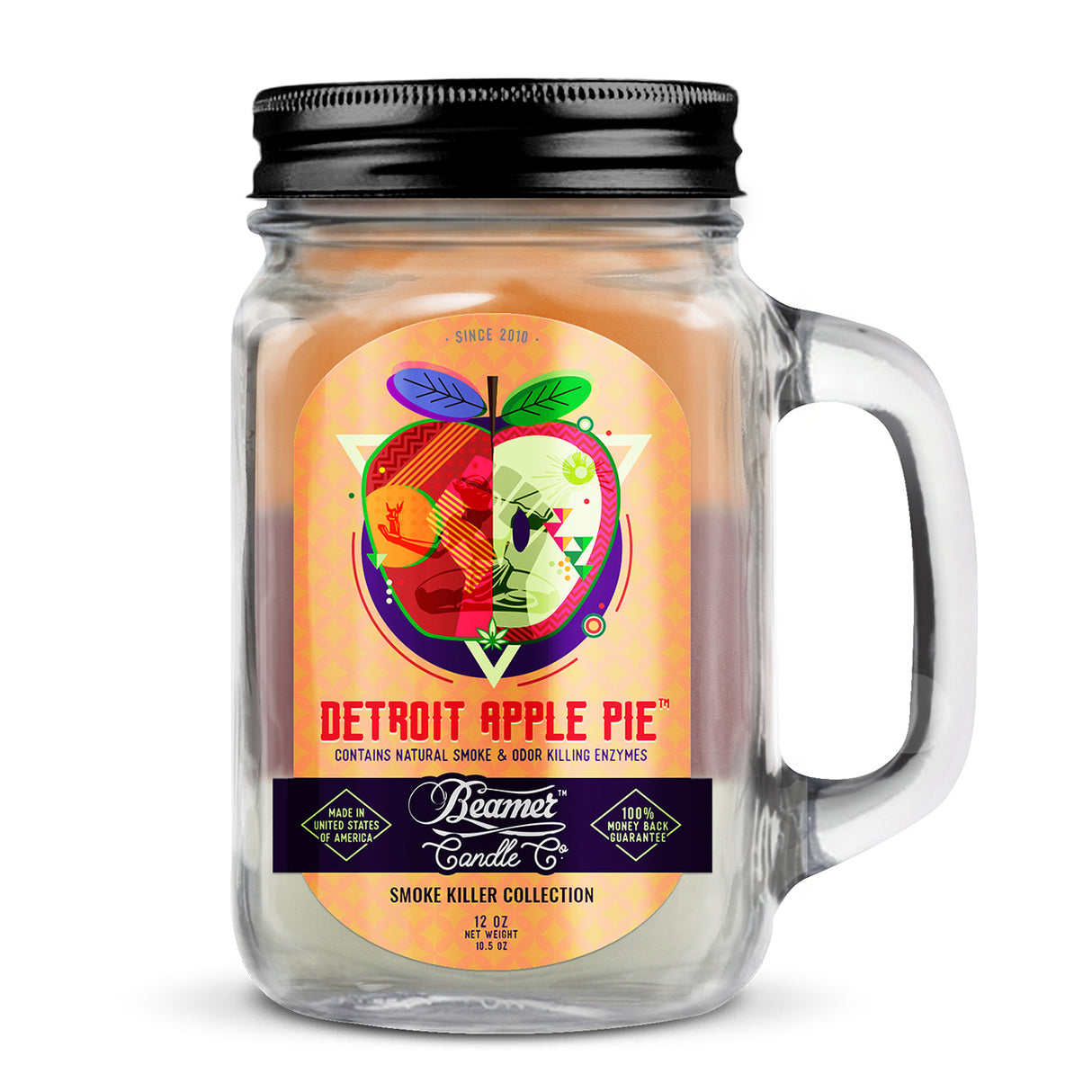 Beamer Candle Co. Detroit Apple Pie (12 oz) | Top of the Galaxy Smoke Shop.