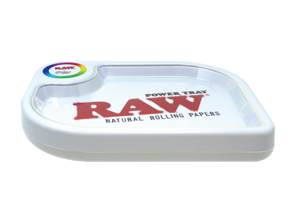 RAW Authentic Light Up Power Rolling Tray | Top of the Galaxy Smoke Shop.