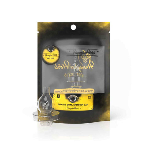 Honeybee Herb - QUARTZ DUAL SPINNER CARB CAP | Top of the Galaxy Smoke Shop.