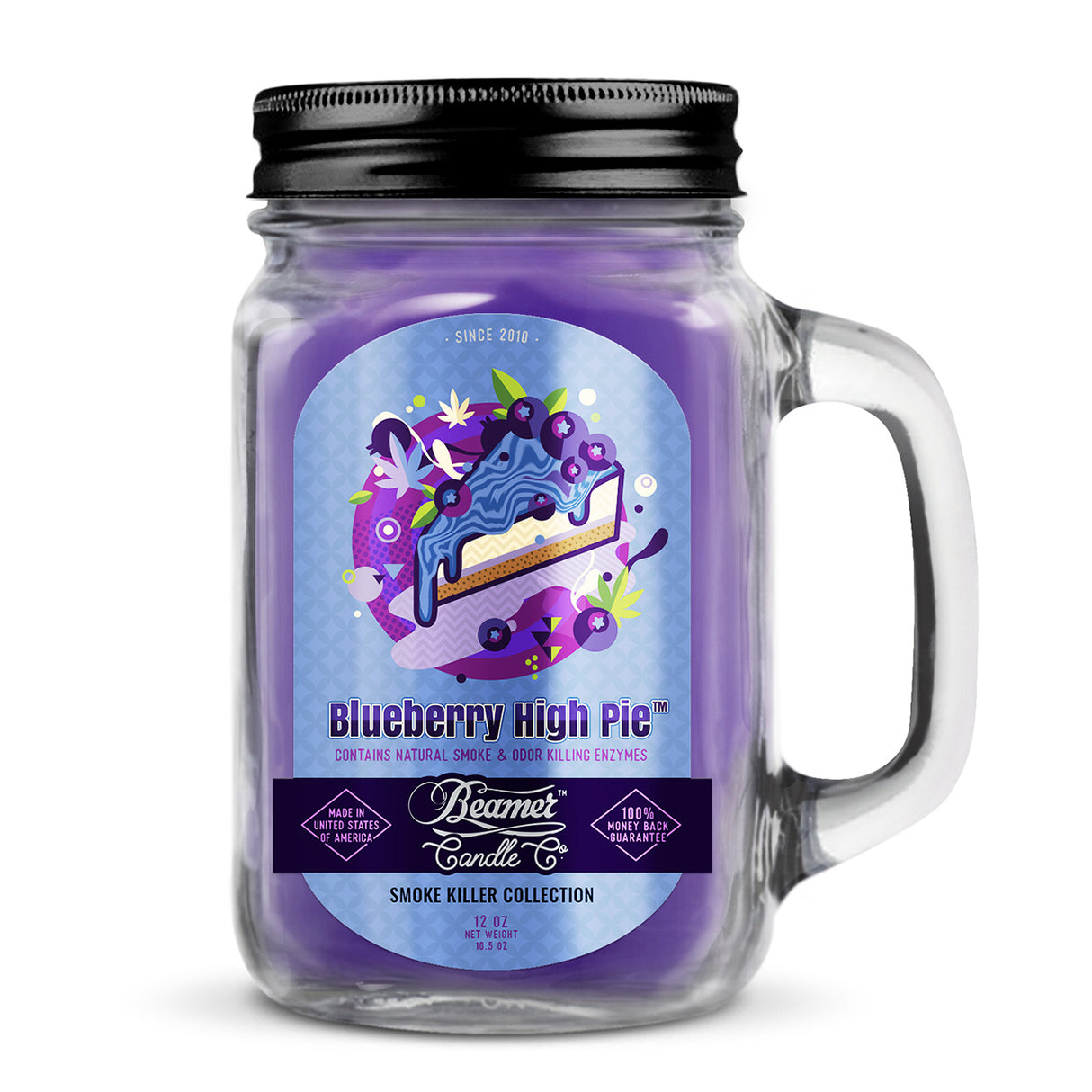 Beamer Candle Co. Blueberry High Pie (12 oz) | Top of the Galaxy Smoke Shop.