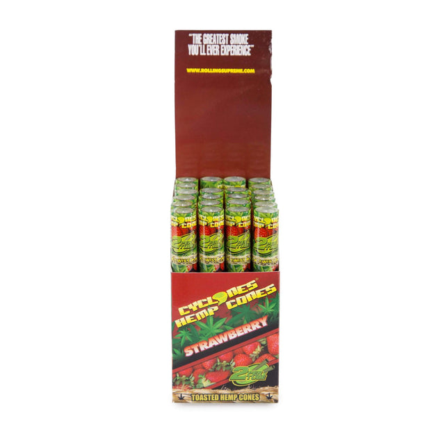 Cyclones Hemp Cones-Strawberry Flavor - (24 Count Display) | Top of the Galaxy Smoke Shop.