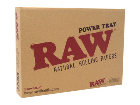 RAW Authentic Light Up Power Rolling Tray | Top of the Galaxy Smoke Shop.